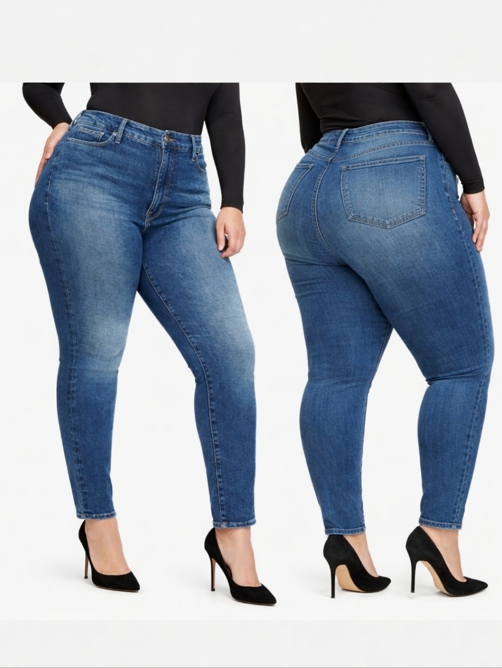 Good‎ American Good Curve High Waist Skinny Jeans Size 22 New